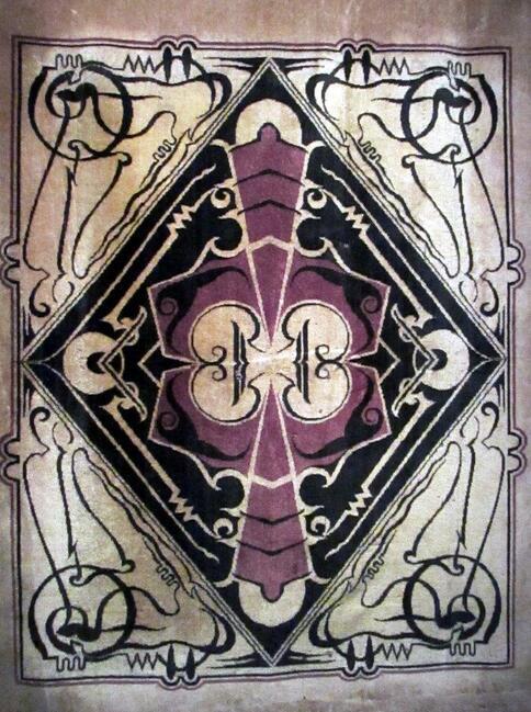 Tafelkleed, ca 1929, handbedrukte trijp. Léo Schellens & Co.(collectie TextielMuseum)
<br/>
Gert-Jan Lobbes, 2017